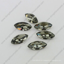 9 * 18mm Black Diamond Horse Eye Cristal Jóias Pedra para Atacado